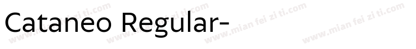 Cataneo Regular字体转换